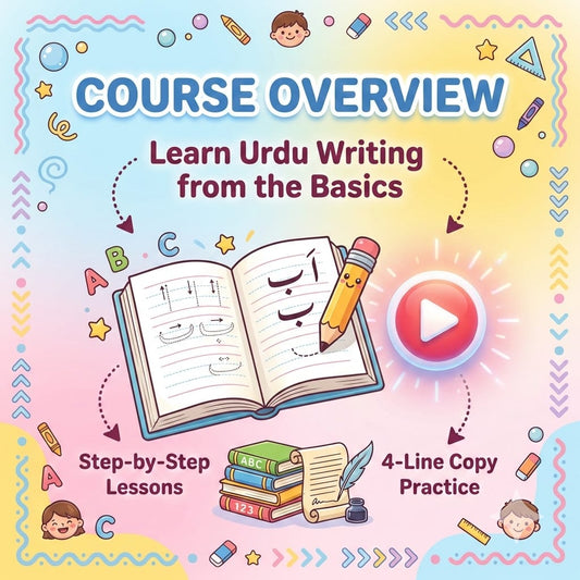 Urdu Writing Course for Kids – Step-by-Step Video Program