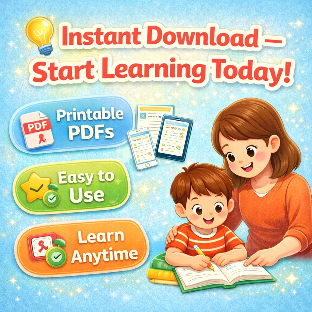 Grade 3 Complete Learning Worksheets Bundle | English, Math, Science, Urdu & More